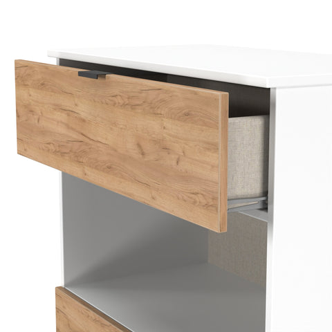Bora 2 Drawer Deep Chest with Open Shelf