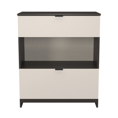 Bora 2 Drawer Deep Chest with Open Shelf