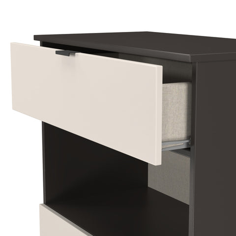 Bora 2 Drawer Deep Chest with Open Shelf