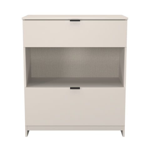 Bora 2 Drawer Deep Chest with Open Shelf