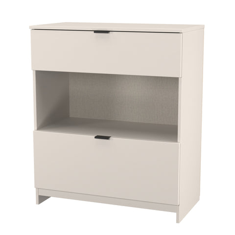 Bora 2 Drawer Deep Chest with Open Shelf