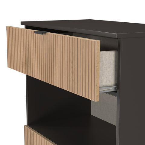 Bora 2 Drawer Deep Chest with Open Shelf