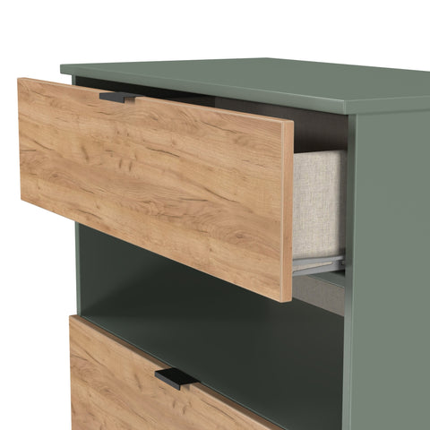 Bora 3 Drawer Deep Chest with Open Shelf