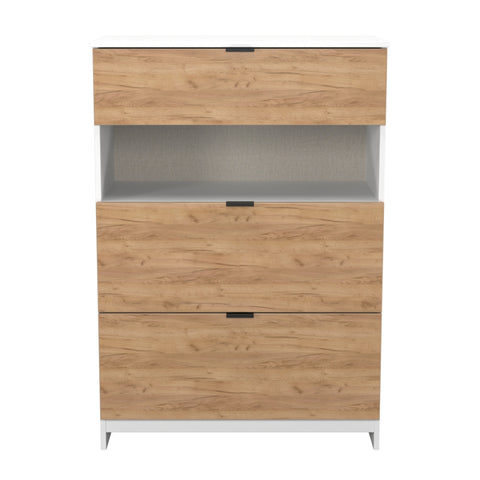Bora 3 Drawer Deep Chest with Open Shelf