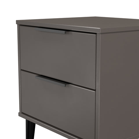 Hong Kong 2 Drawer Bedside Cabinet