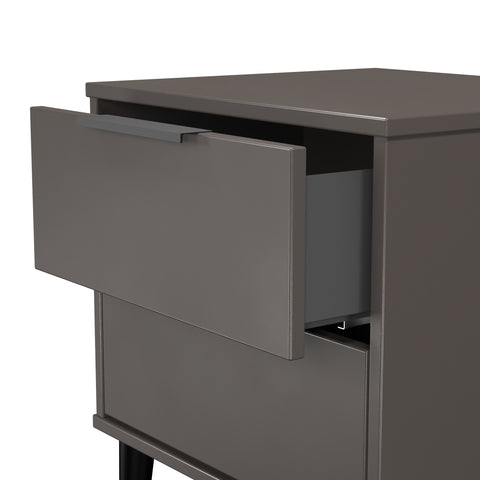 Hong Kong 2 Drawer Bedside Cabinet