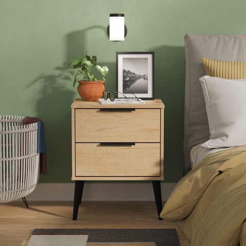Hong Kong 2 Drawer Bedside Cabinet