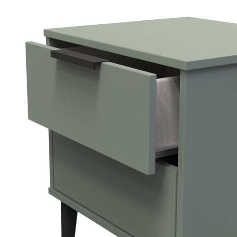 Hong Kong 2 Drawer Bedside Cabinet