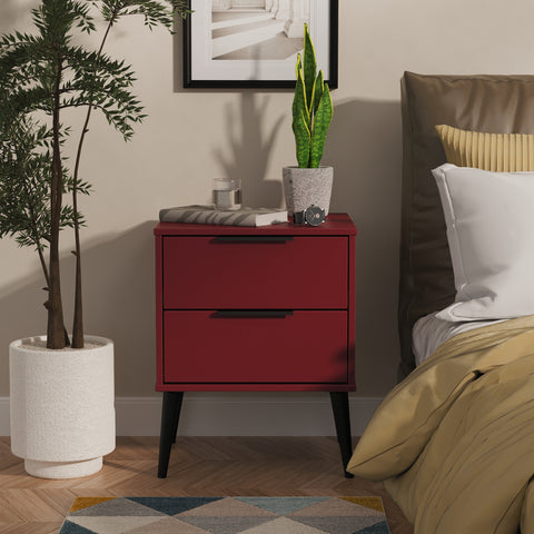 Hong Kong 2 Drawer Bedside Cabinet