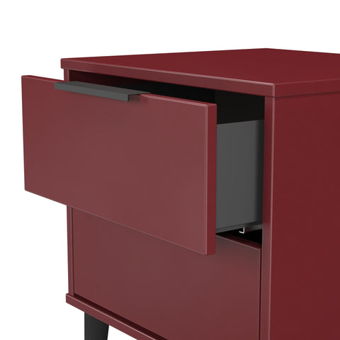 Hong Kong 2 Drawer Bedside Cabinet