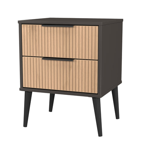 Hong Kong 2 Drawer Bedside Cabinet