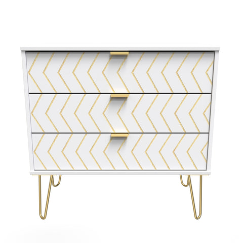 Hong Kong (Black Legs) 3 Drawer Chest