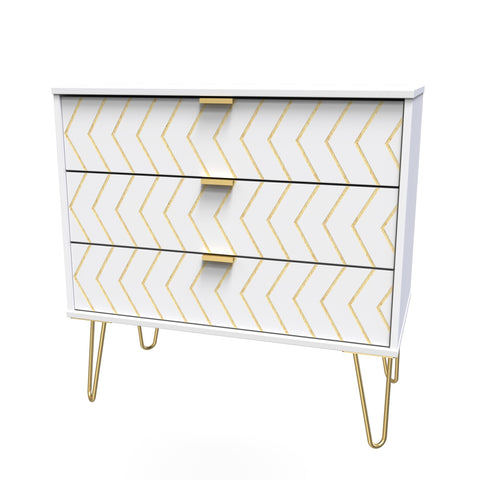 Hong Kong (Black Legs) 3 Drawer Chest