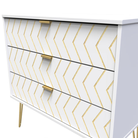Hong Kong (Black Legs) 3 Drawer Chest