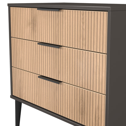 Hong Kong (Black Legs) 3 Drawer Chest