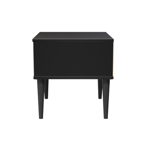 Hong Kong (Black Legs) 1 Drawer Bedside Cabinet  with Legs
