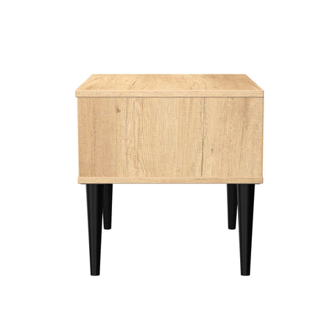 Hong Kong (Black Legs) 1 Drawer Bedside Cabinet  with Legs