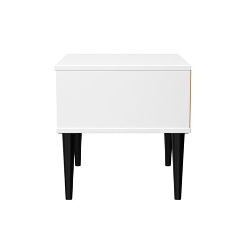 Hong Kong (Black Legs) 1 Drawer Bedside Cabinet  with Legs
