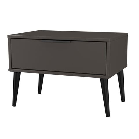 Hong Kong (Black Legs) 1 Drawer Midi Chest with Legs