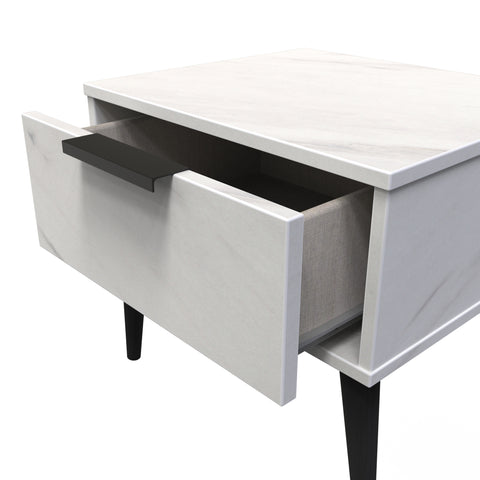 Hong Kong (Black Legs) 1 Drawer Midi Chest with Legs