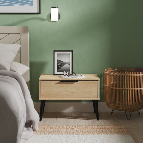 Hong Kong (Black Legs) 1 Drawer Midi Chest with Legs