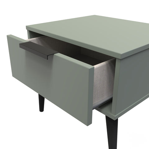 Hong Kong (Black Legs) 1 Drawer Midi Chest with Legs