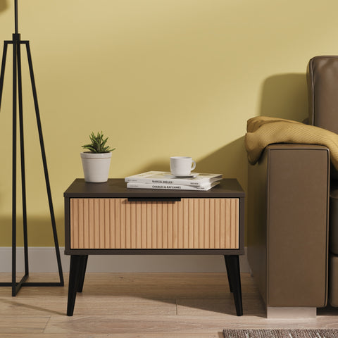Hong Kong (Black Legs) 1 Drawer Midi Chest with Legs