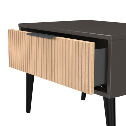 Hong Kong (Black Legs) 1 Drawer Midi Chest with Legs