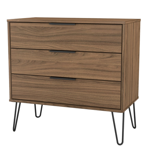Hong Kong (Black Hairping Legs) 3 Drawer Chest