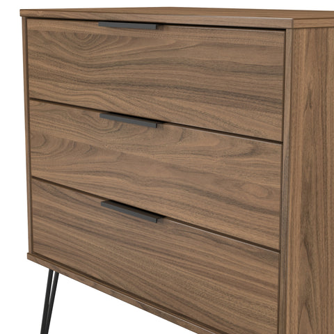 Hong Kong (Black Hairping Legs) 3 Drawer Chest