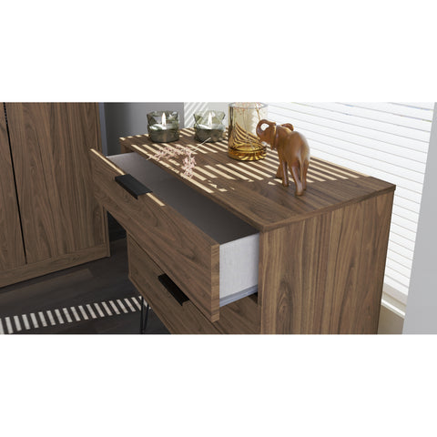 Hong Kong (Black Hairping Legs) 3 Drawer Chest
