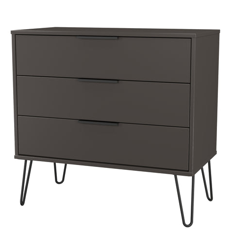 Hong Kong (Black Hairping Legs) 3 Drawer Chest