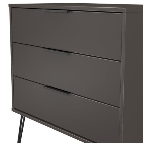 Hong Kong (Black Hairping Legs) 3 Drawer Chest