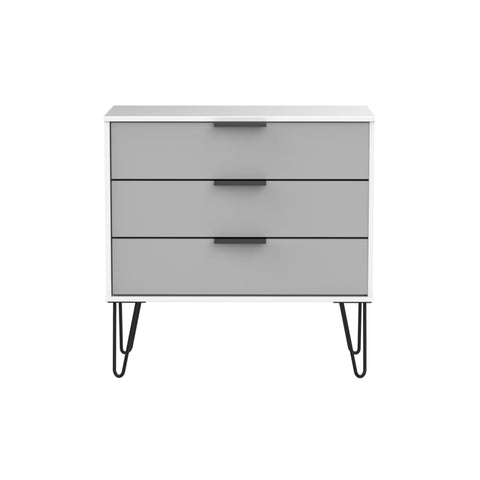 Hong Kong (Black Hairping Legs) 3 Drawer Chest
