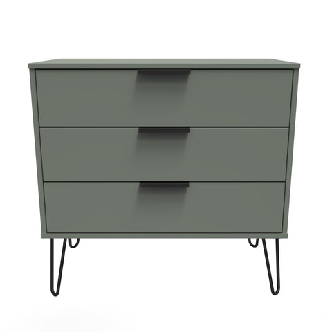 Hong Kong (Black Hairping Legs) 3 Drawer Chest