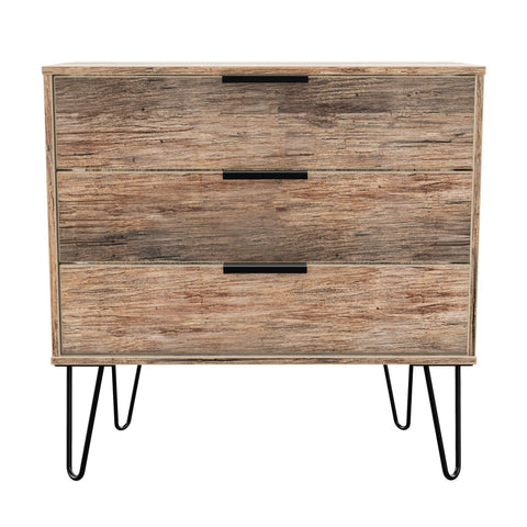 Hong Kong (Black Hairping Legs) 3 Drawer Chest