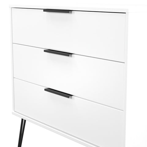 Hong Kong (Black Hairping Legs) 3 Drawer Chest