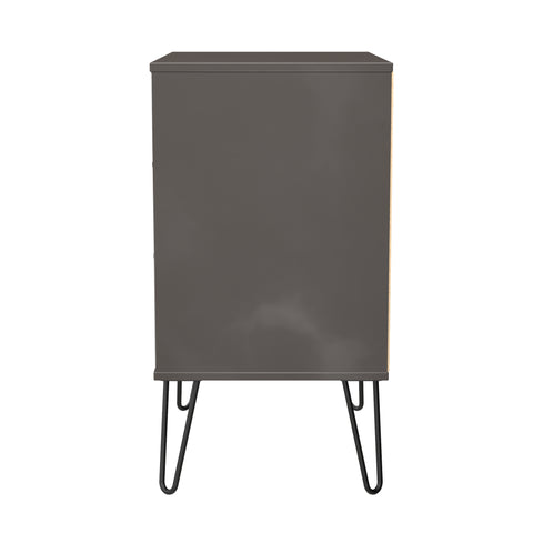 Hong Kong (Black Hairping Legs) 3 Drawer Midi Chest with Legs