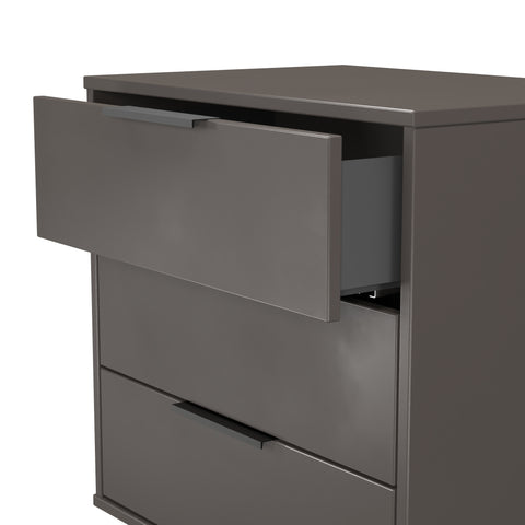 Hong Kong (Black Hairping Legs) 3 Drawer Midi Chest with Legs
