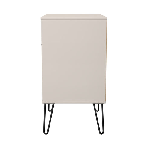 Hong Kong (Black Hairping Legs) 3 Drawer Midi Chest with Legs