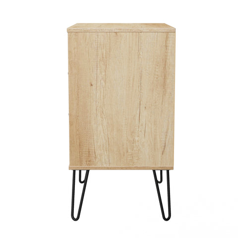 Hong Kong (Black Hairping Legs) 3 Drawer Midi Chest with Legs