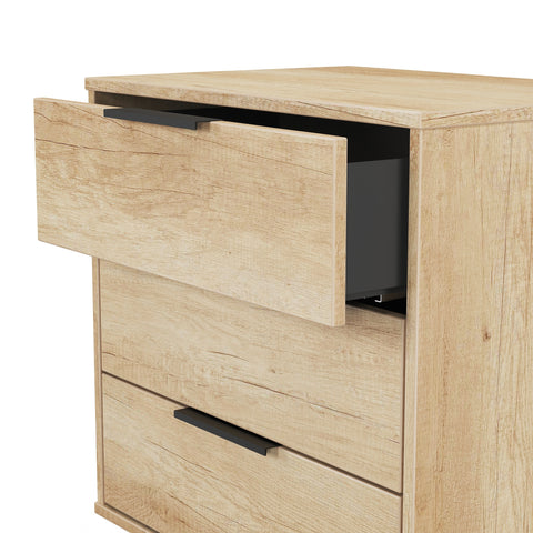 Hong Kong (Black Hairping Legs) 3 Drawer Midi Chest with Legs