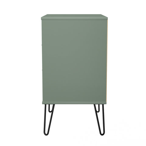 Hong Kong (Black Hairping Legs) 3 Drawer Midi Chest with Legs