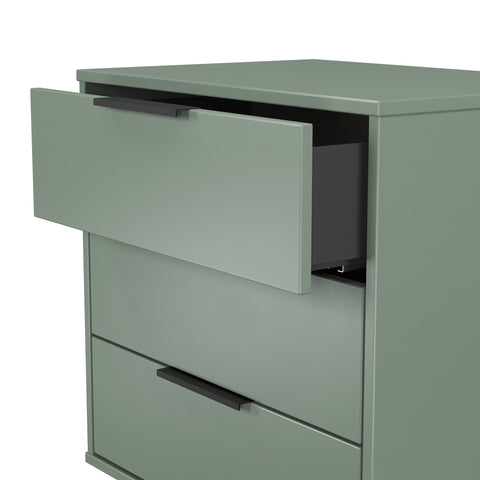 Hong Kong (Black Hairping Legs) 3 Drawer Midi Chest with Legs
