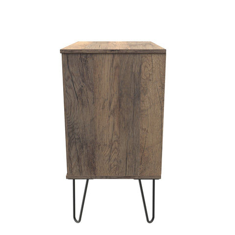 Hong Kong (Black Hairping Legs) 3 Drawer Midi Chest with Legs