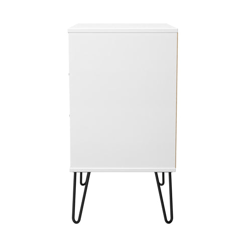 Hong Kong (Black Hairping Legs) 3 Drawer Midi Chest with Legs