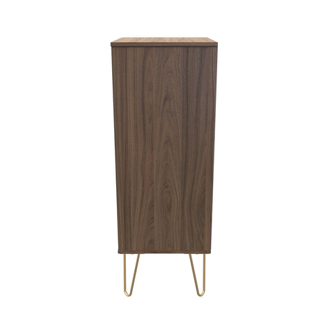 Hong Kong (Gold Hairpin Legs) 5 Drawer Bedside Cabinet