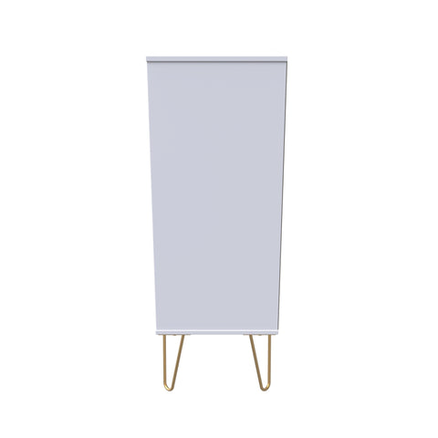 Hong Kong (Gold Hairpin Legs) 5 Drawer Bedside Cabinet