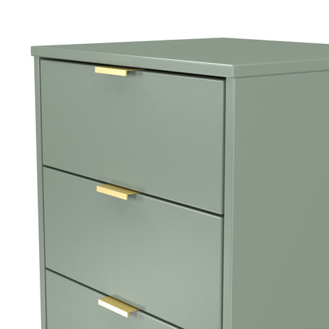 Hong Kong (Gold Hairpin Legs) 5 Drawer Bedside Cabinet