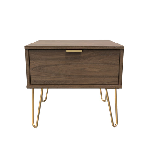 Hong Kong (Gold Hairpin Legs) 1 Drawer Midi Chest with Legs